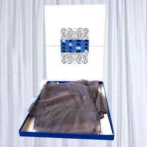 Alba Nylon Stockings Dark SEAM Sheer Leg Garter Hosiery New in Open Box 9 1/2/32